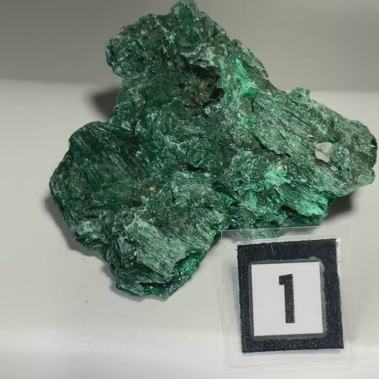 Raw Fibrous Malachite