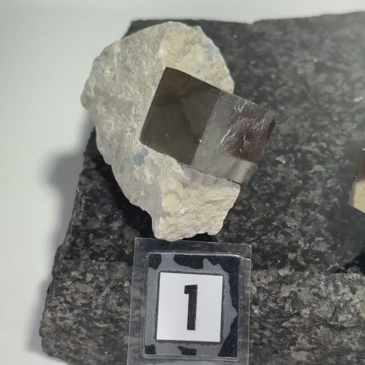 Medium Navajun Spain Pyrite Cube in Matrix
