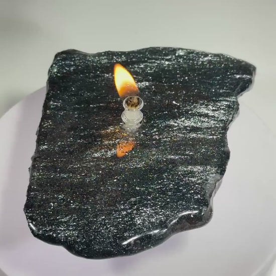 Specular Hematite Rock Candle