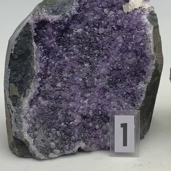 Unique amethyst cluster specimens