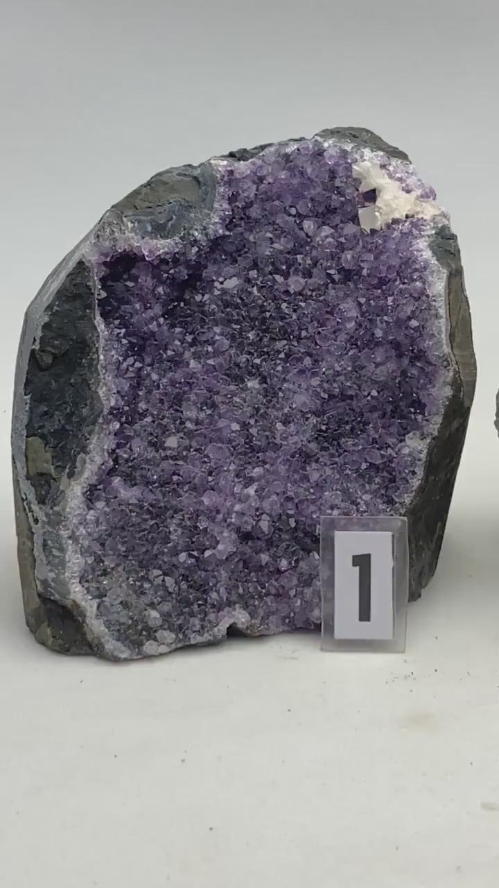 Unique amethyst cluster specimens