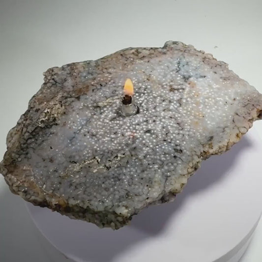 Rock Candle - grape agate slab