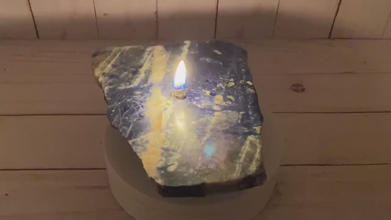 Rock oil candle kit - sodalite