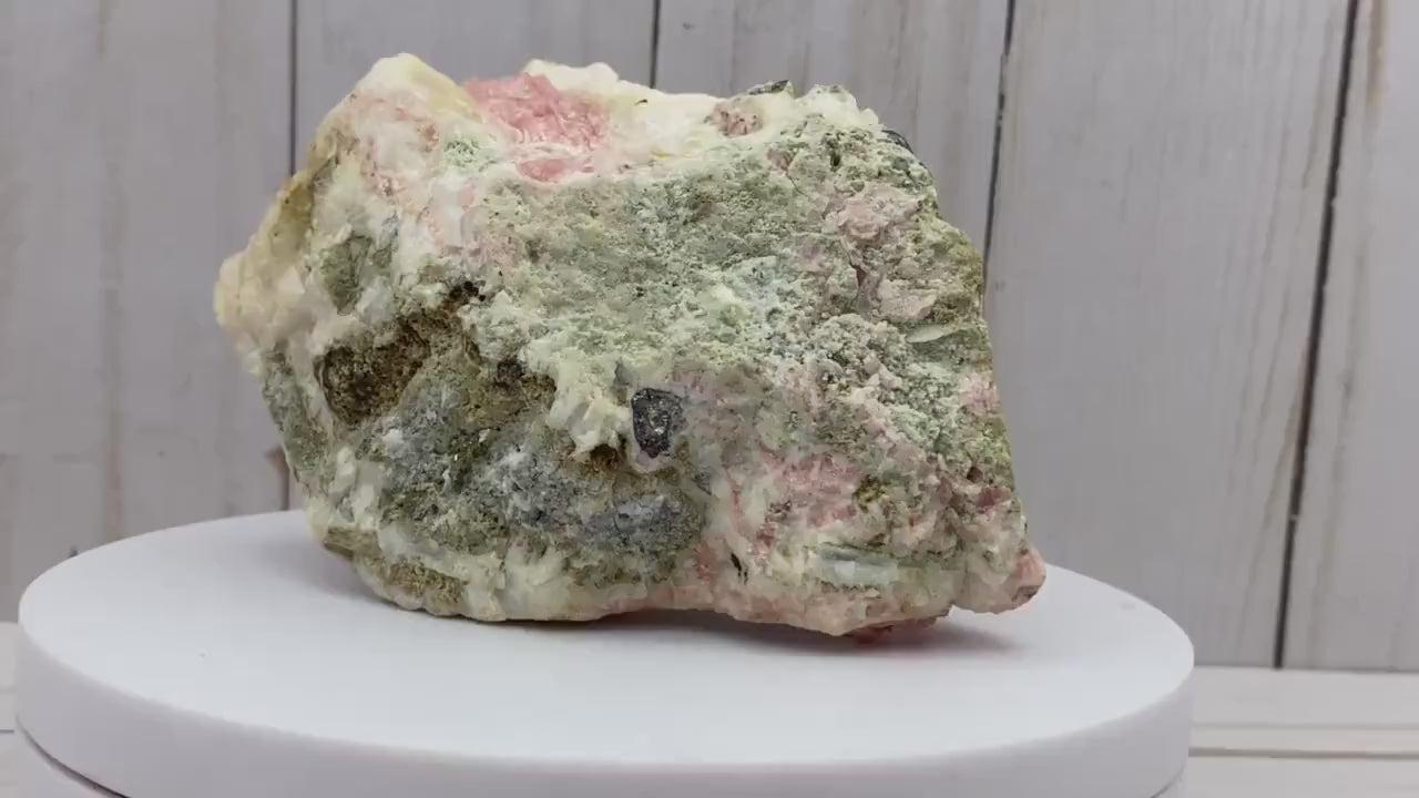 Rhodochrosite with pyrite