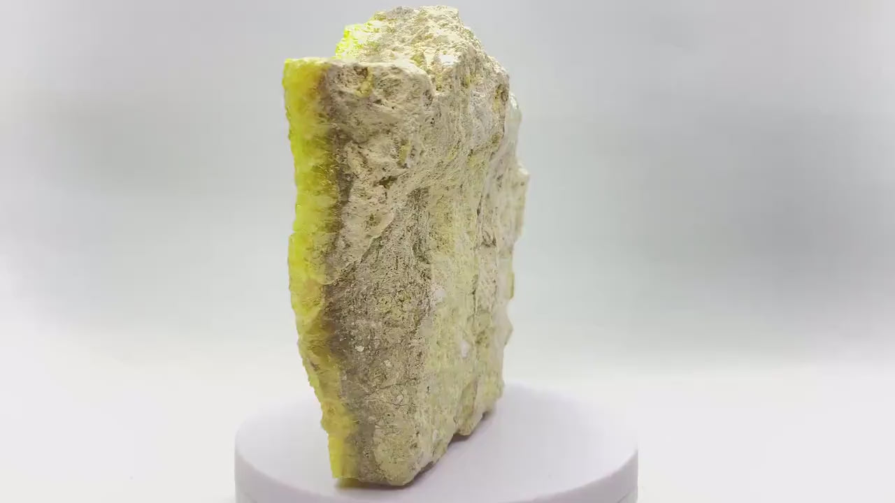 Large Sulfur Crystal Cluster