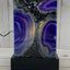 Accent Lamp, purple agate, 7-in tall - RocciaRoba