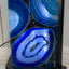 Agate Table Lamp - 7" Blue agate 2-sided - RocciaRoba