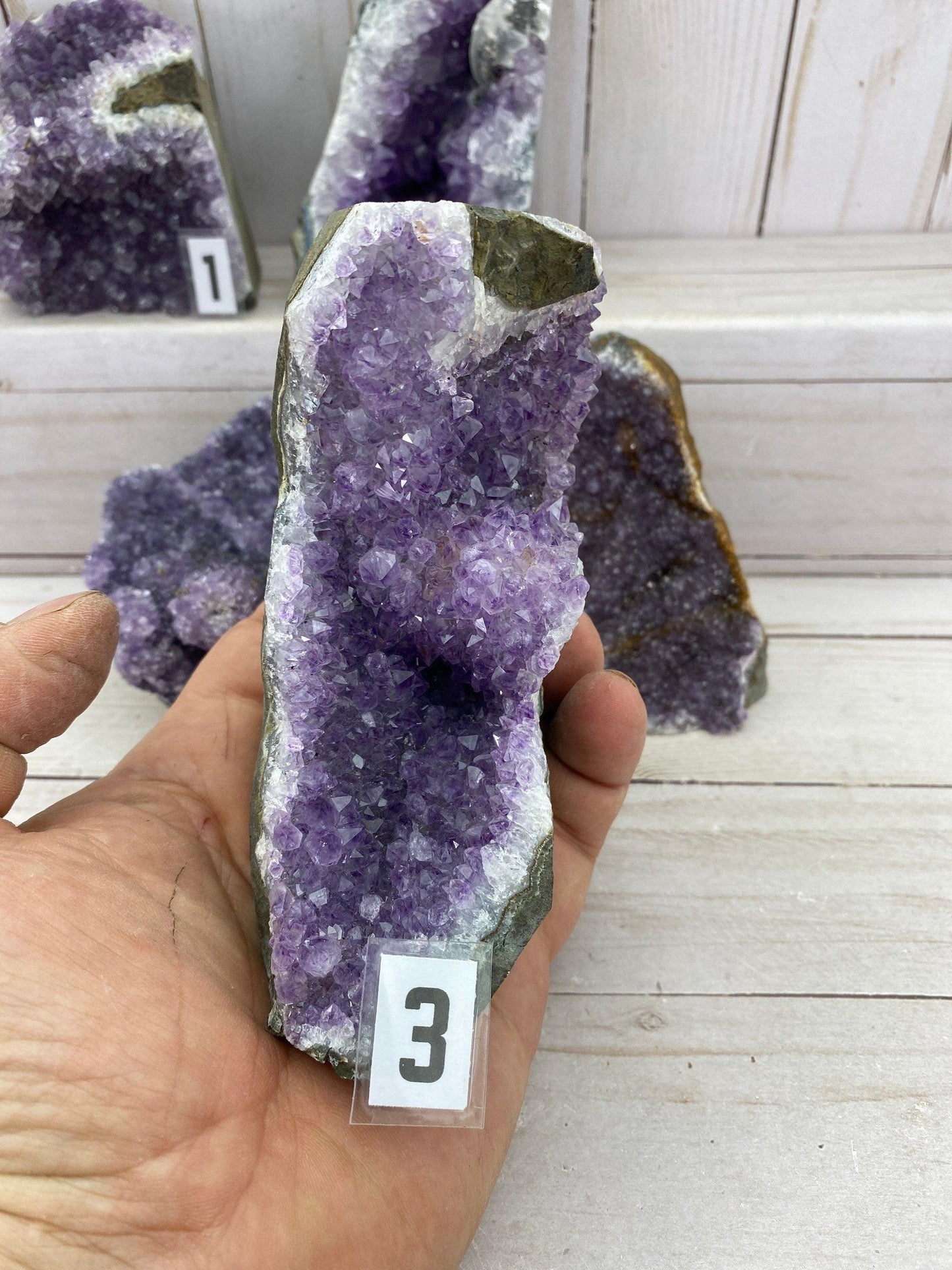 Amethyst cluster 500-750g (~1.0-1.5 lb), YOU PICK - RocciaRoba