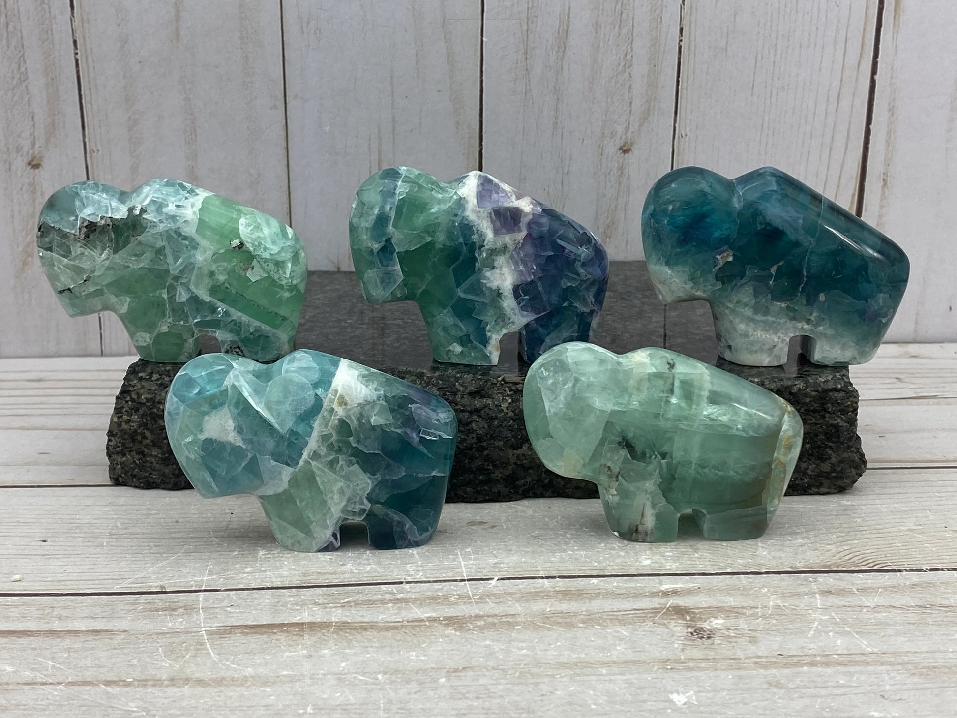 Bison-shaped Fluorite - RocciaRoba