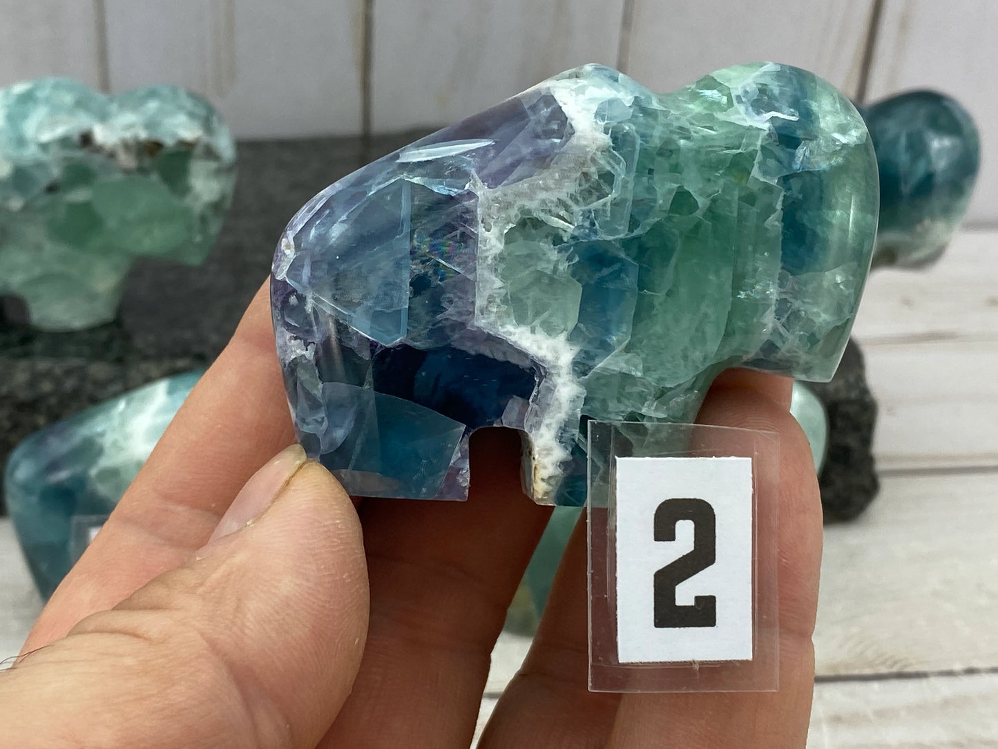 Bison-shaped Fluorite - RocciaRoba