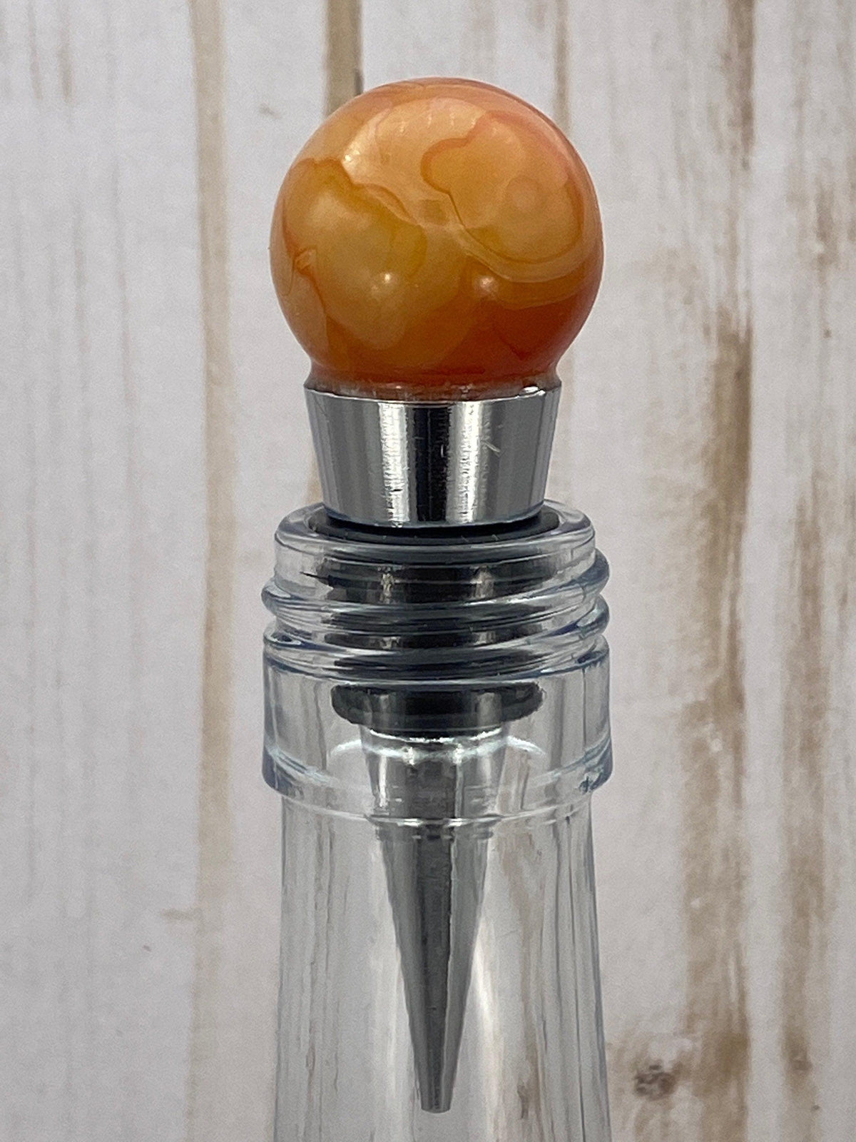 Bottle stopper - gemstone sphere specimens - RocciaRoba