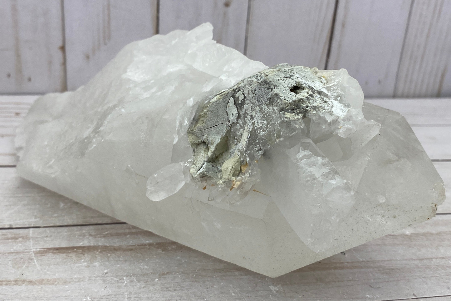 Clear quartz crystal cluster point, 3.75lbs+