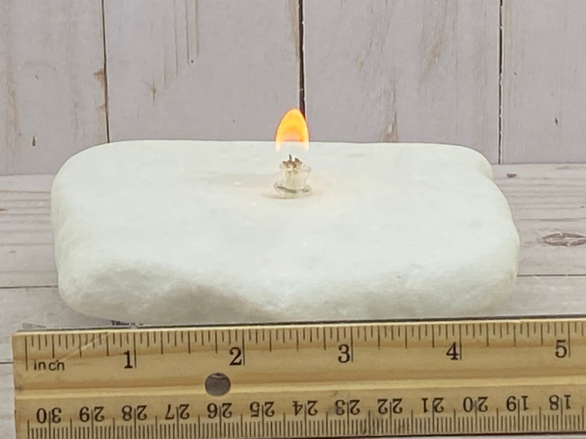 Santorini Marble Rock Candle | Rock oil lamp, crystal candle, stone oil lamp, marble oil lamp, white candle, rock oil candle
