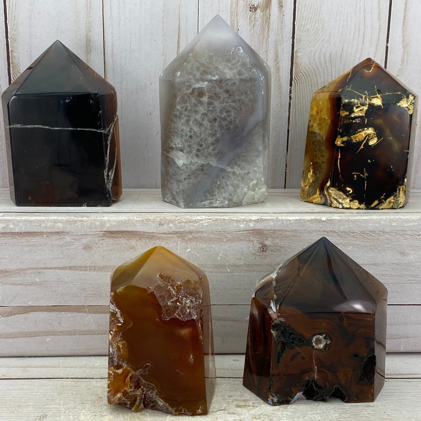 Large Druzy Agate Tower - YOU PICK