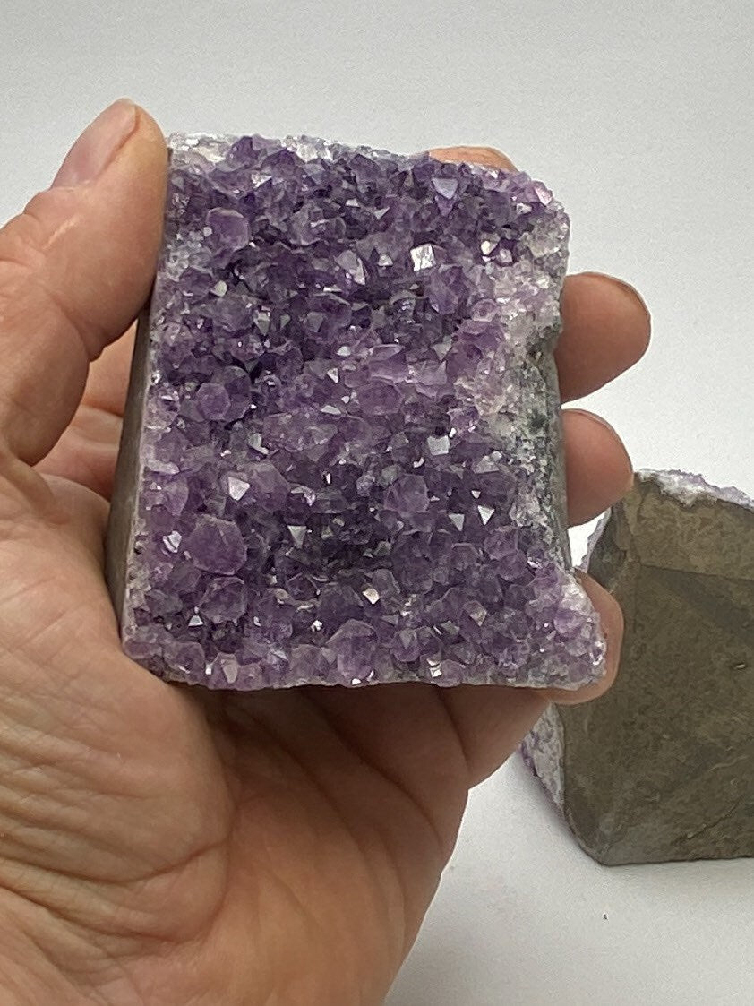 Amethyst cut base cluster 8-16 oz