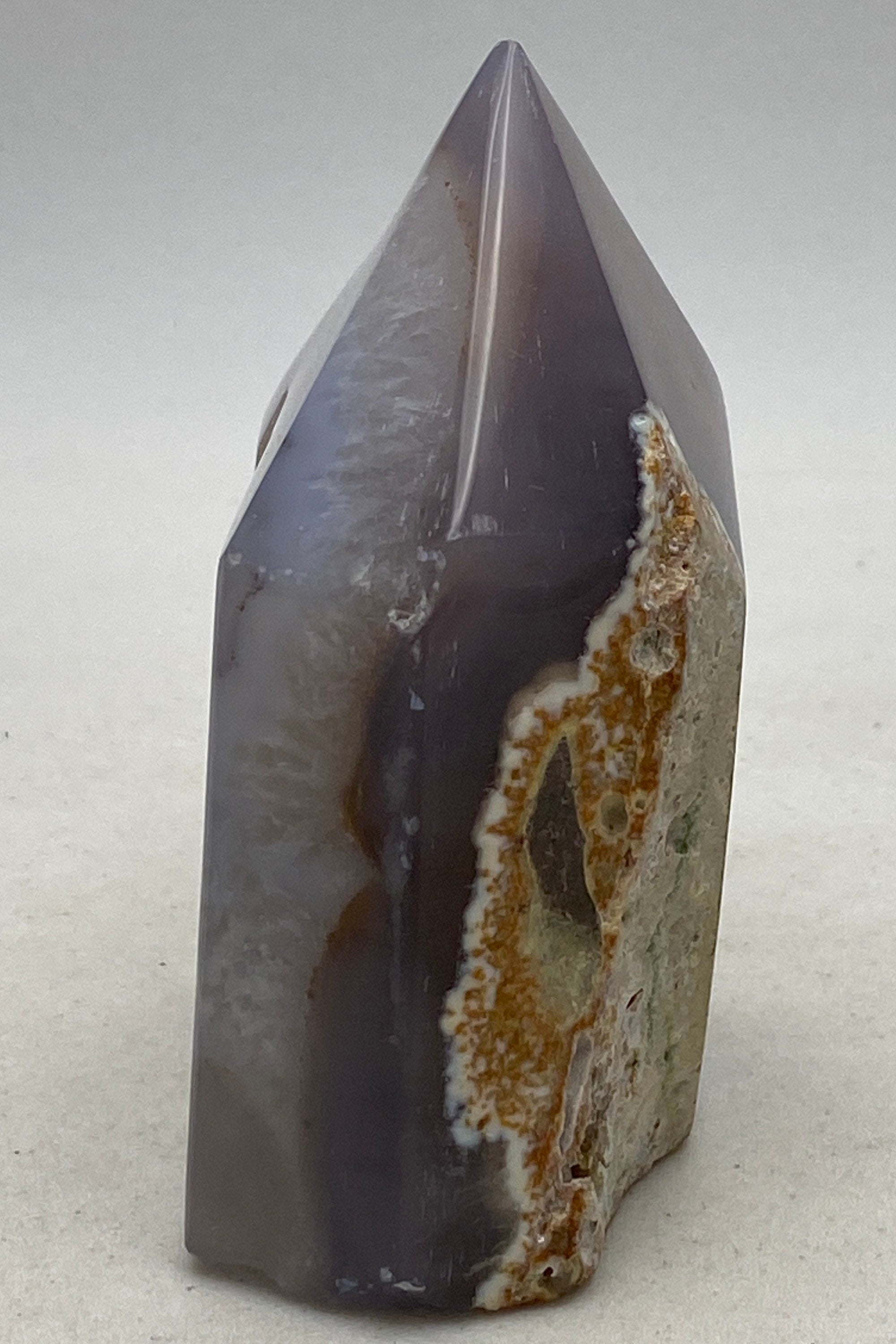 Agate geode obelisk