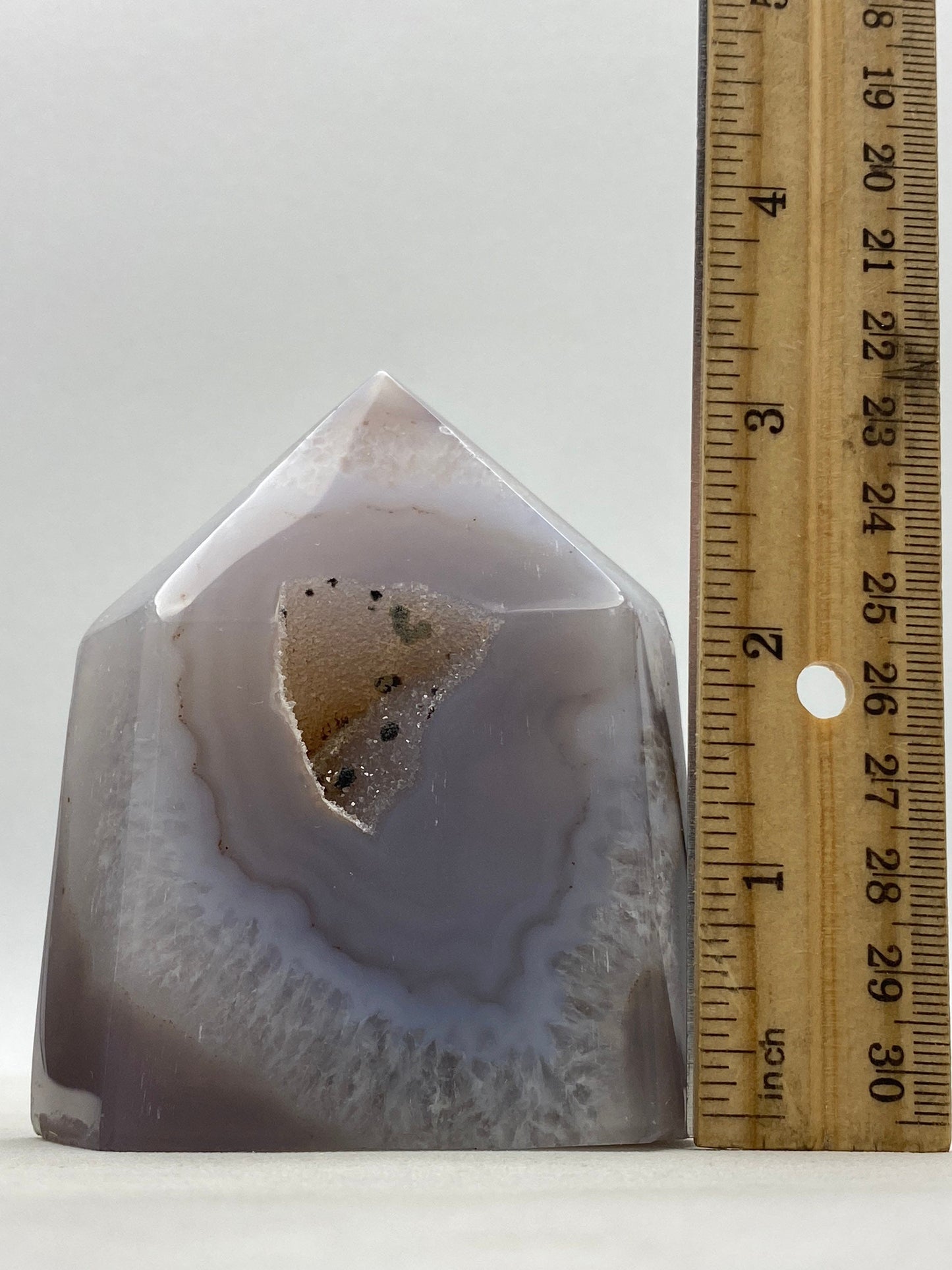 Agate geode obelisk - RocciaRoba