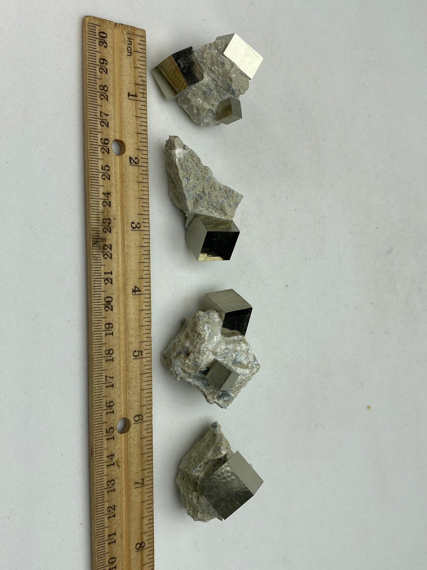 Small Pyrite cube crystals in Matrix from Navajun Spain