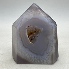 Agate geode obelisk