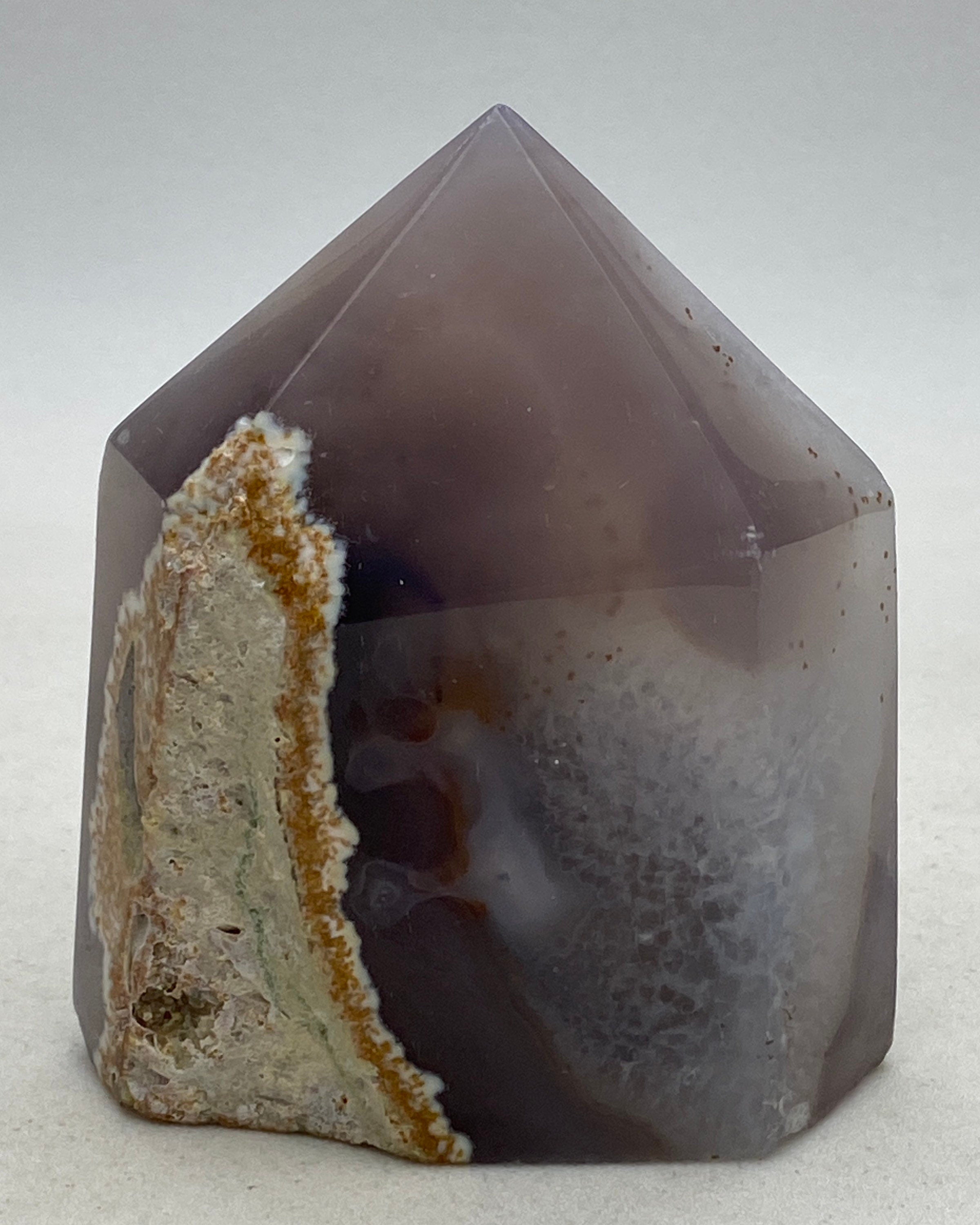 Agate geode obelisk