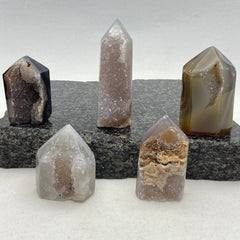 Small Druzy Agate Tower YOU PICK