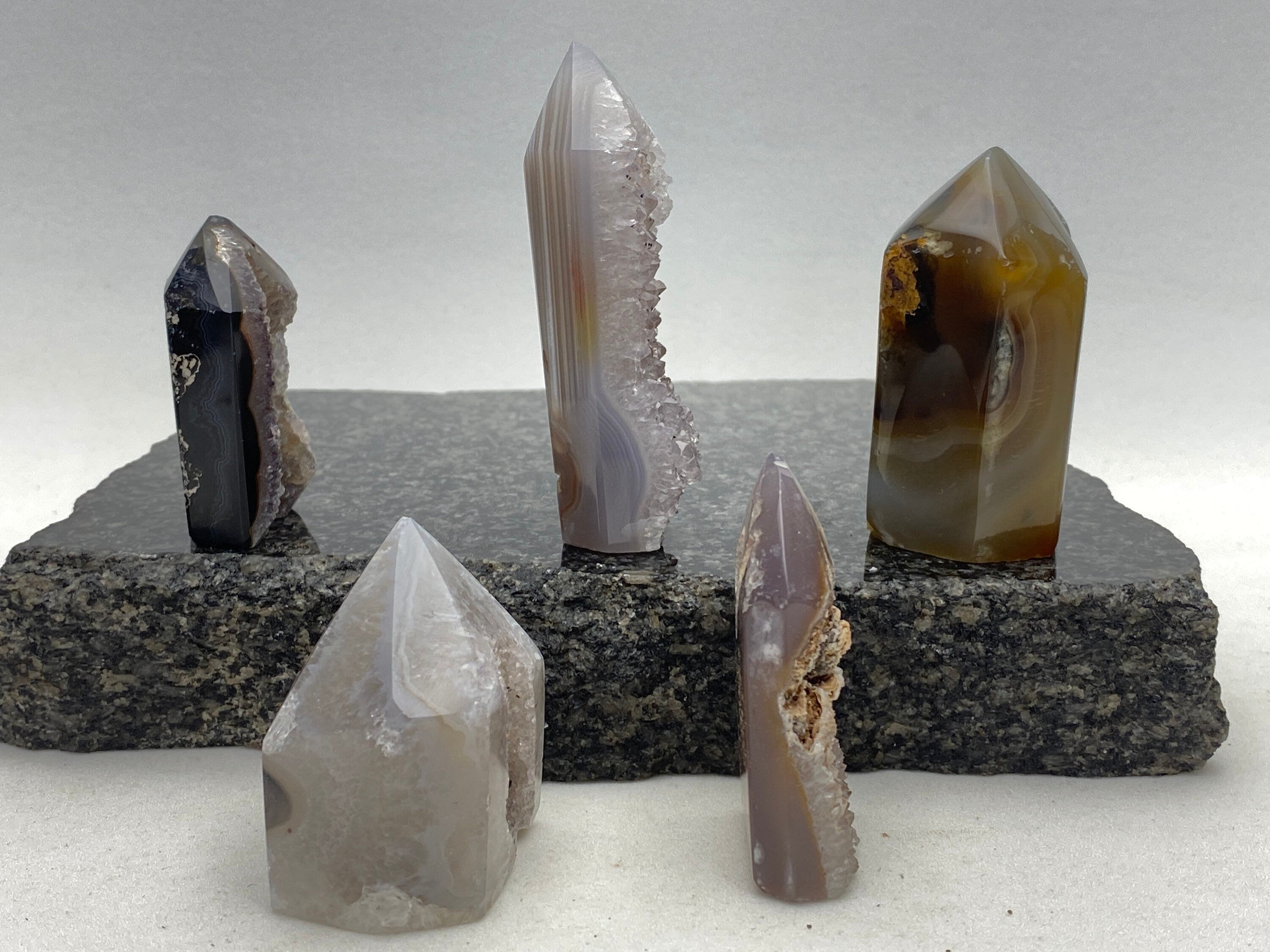 Small Druzy Agate Tower YOU PICK