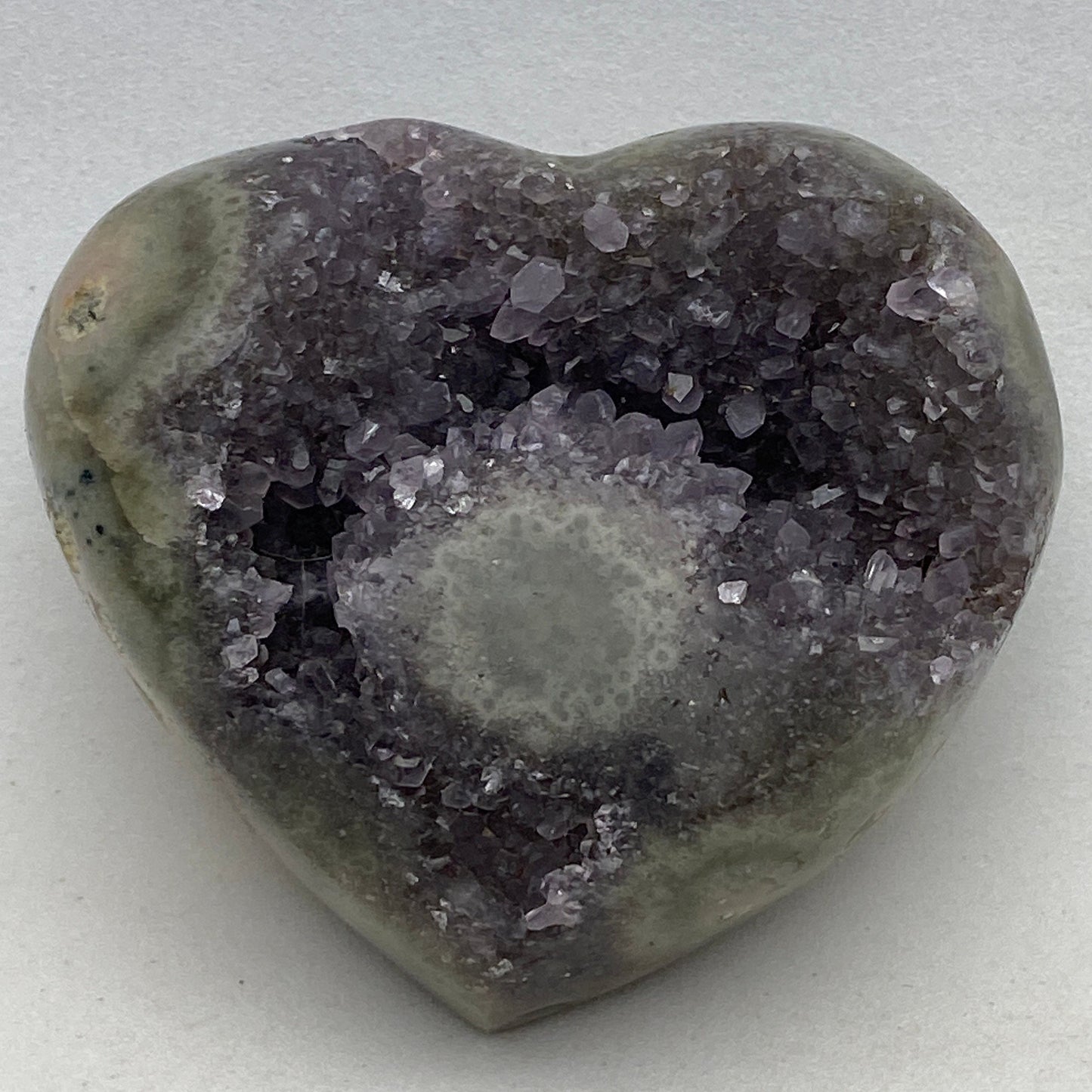 Heart-shaped Amethyst carving