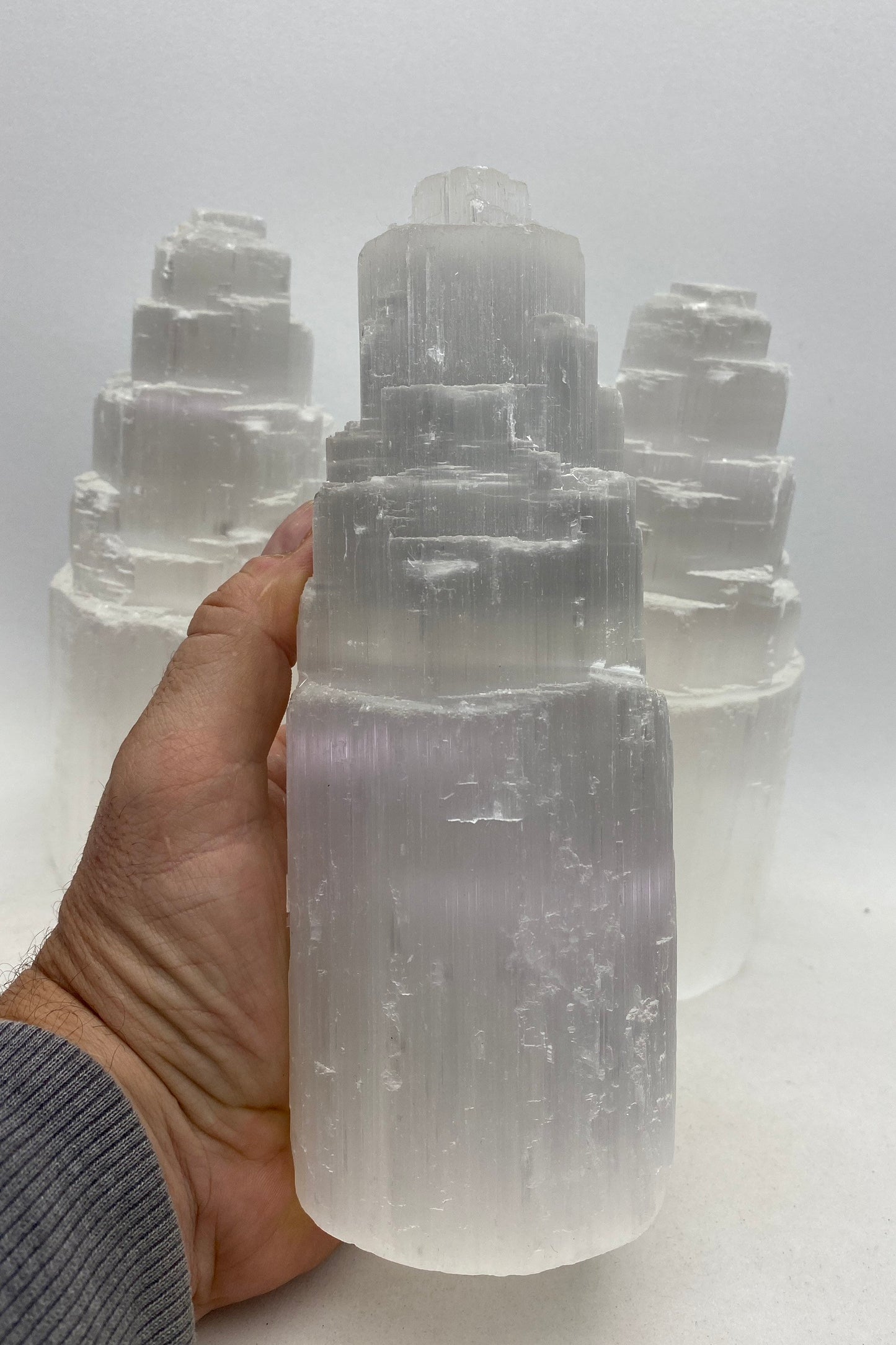 Selenite tower - Approx 8 inch tall