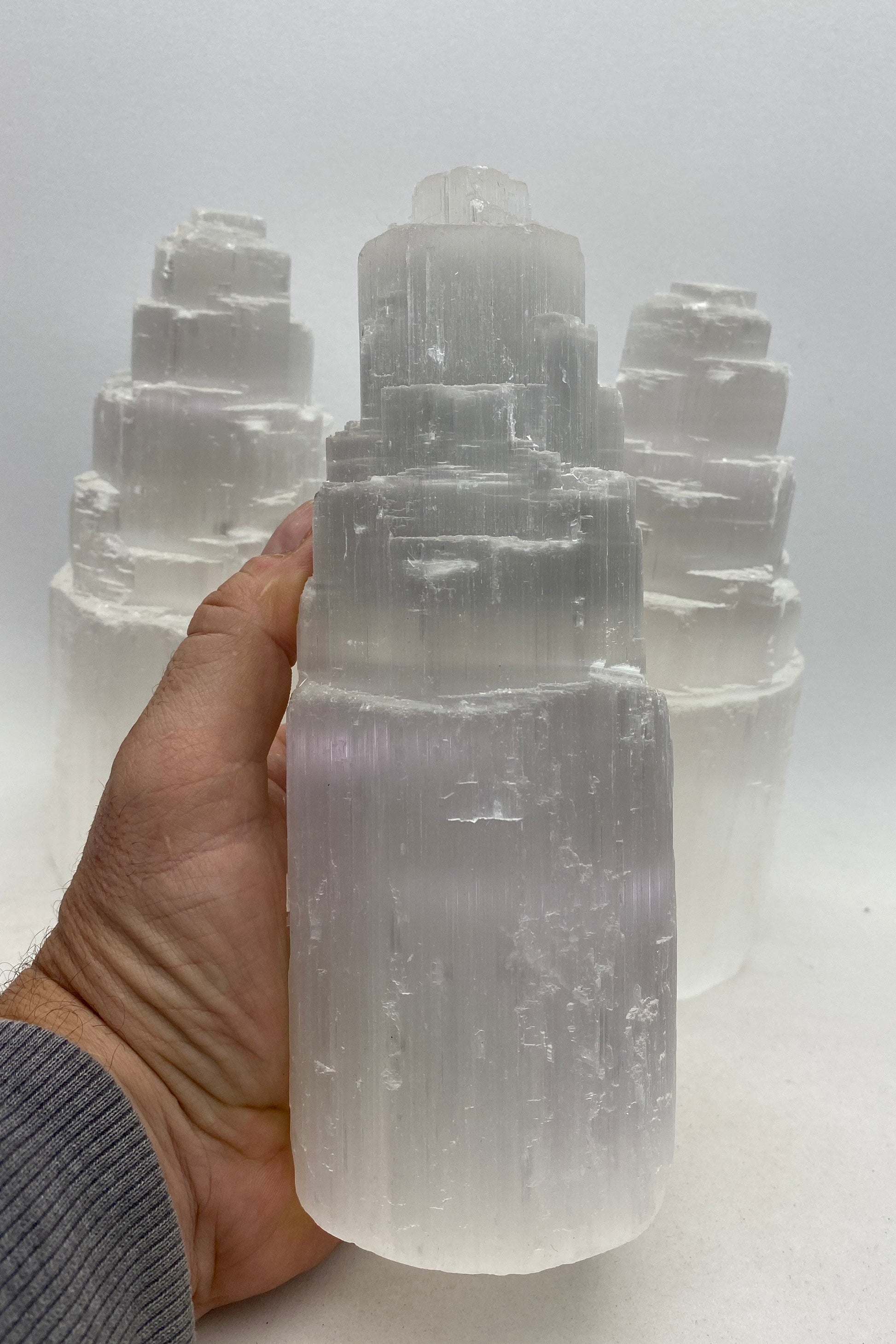 Selenite tower - Approx 8 inch tall