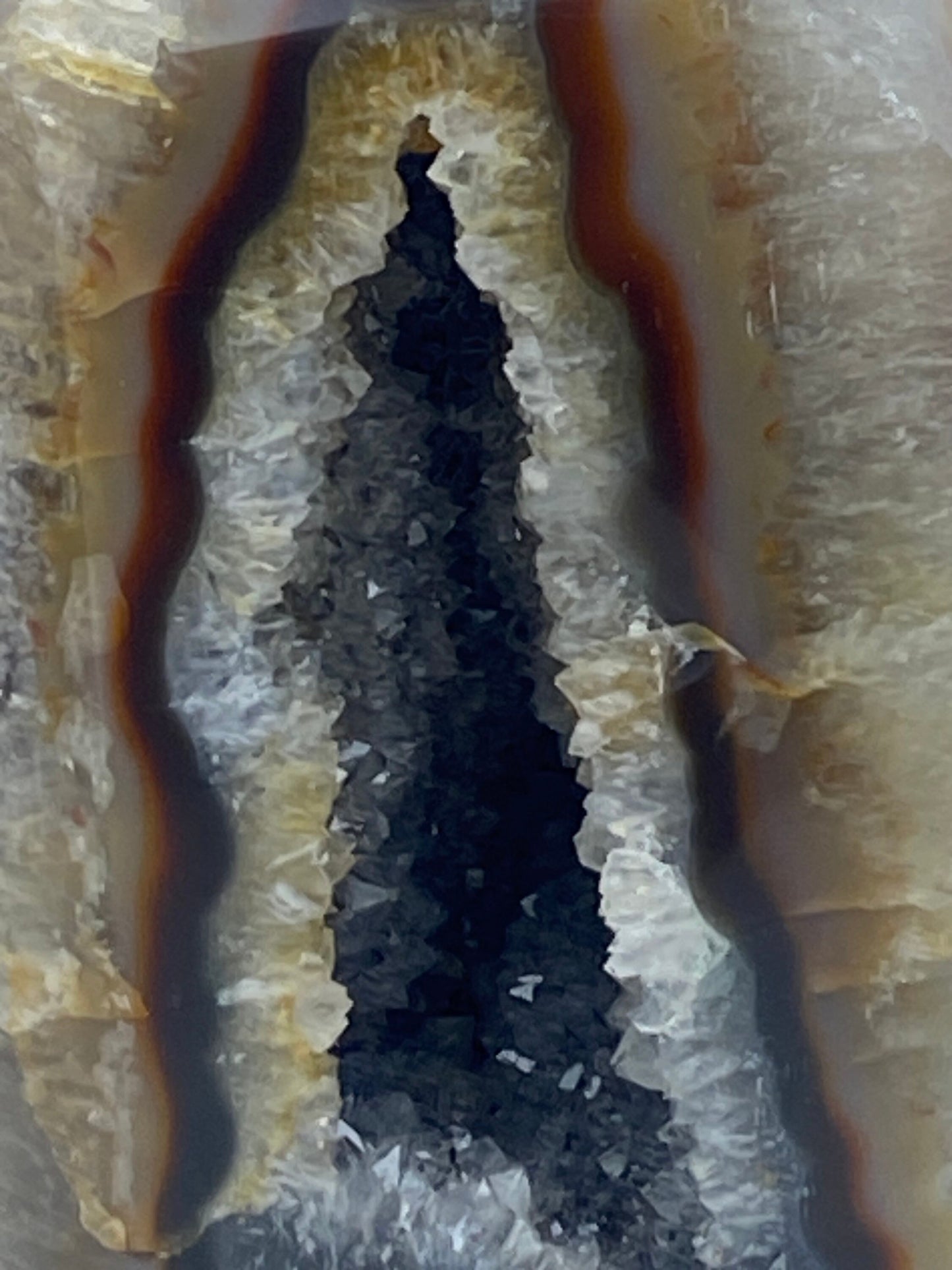 Agate geode obelisk