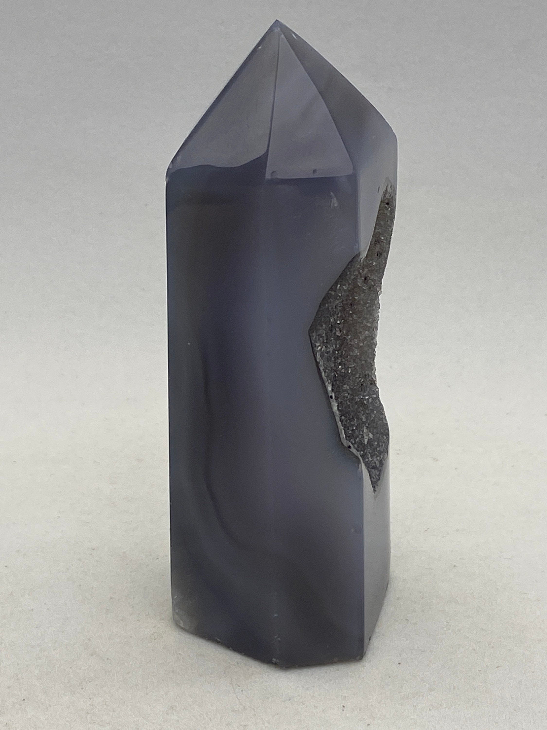 Agate geode obelisk