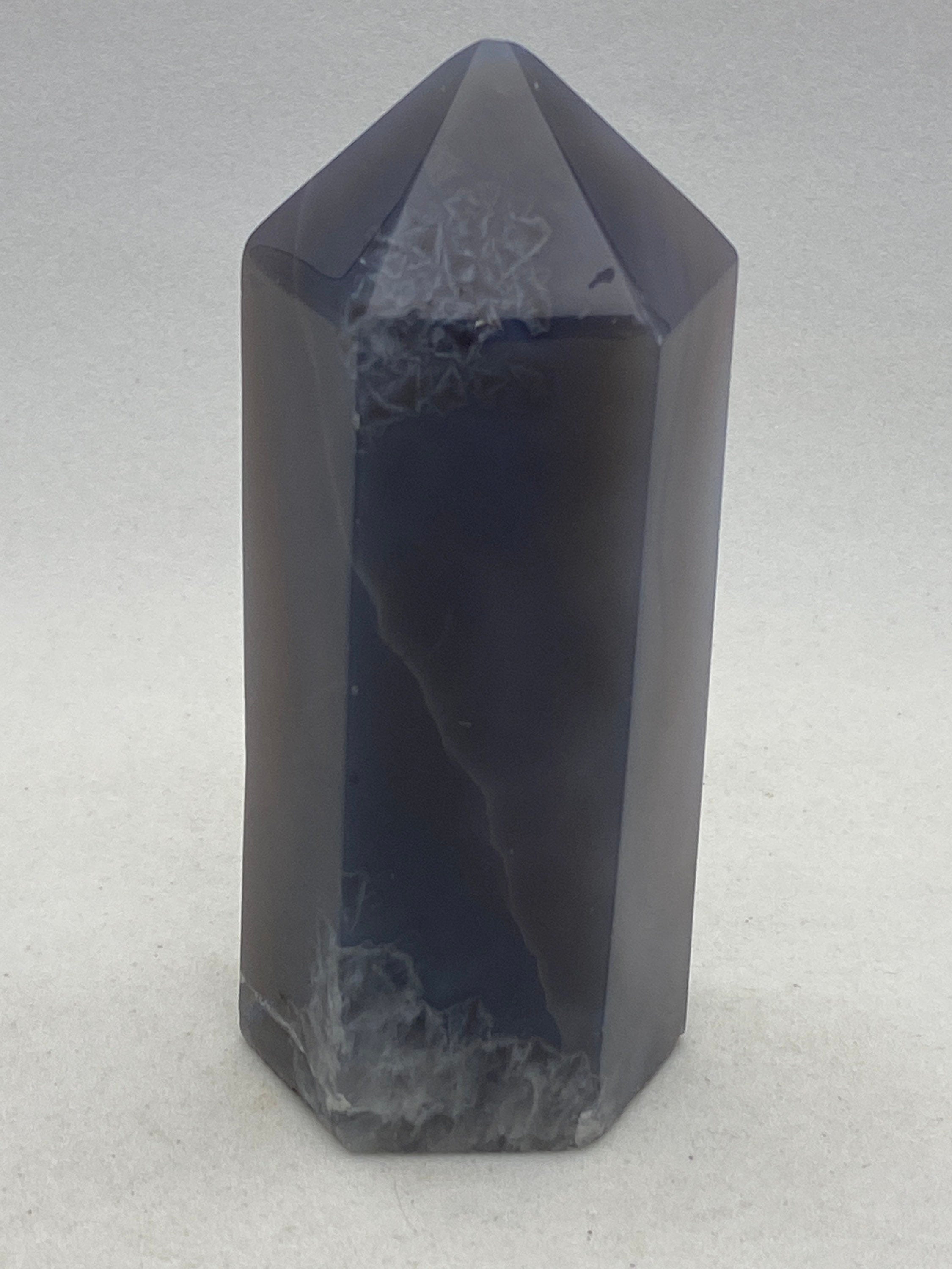 Agate geode obelisk