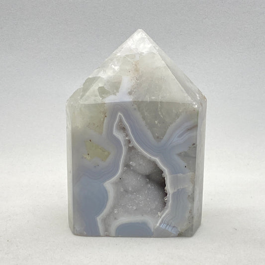 Agate geode obelisk