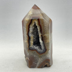 Agate geode obelisk