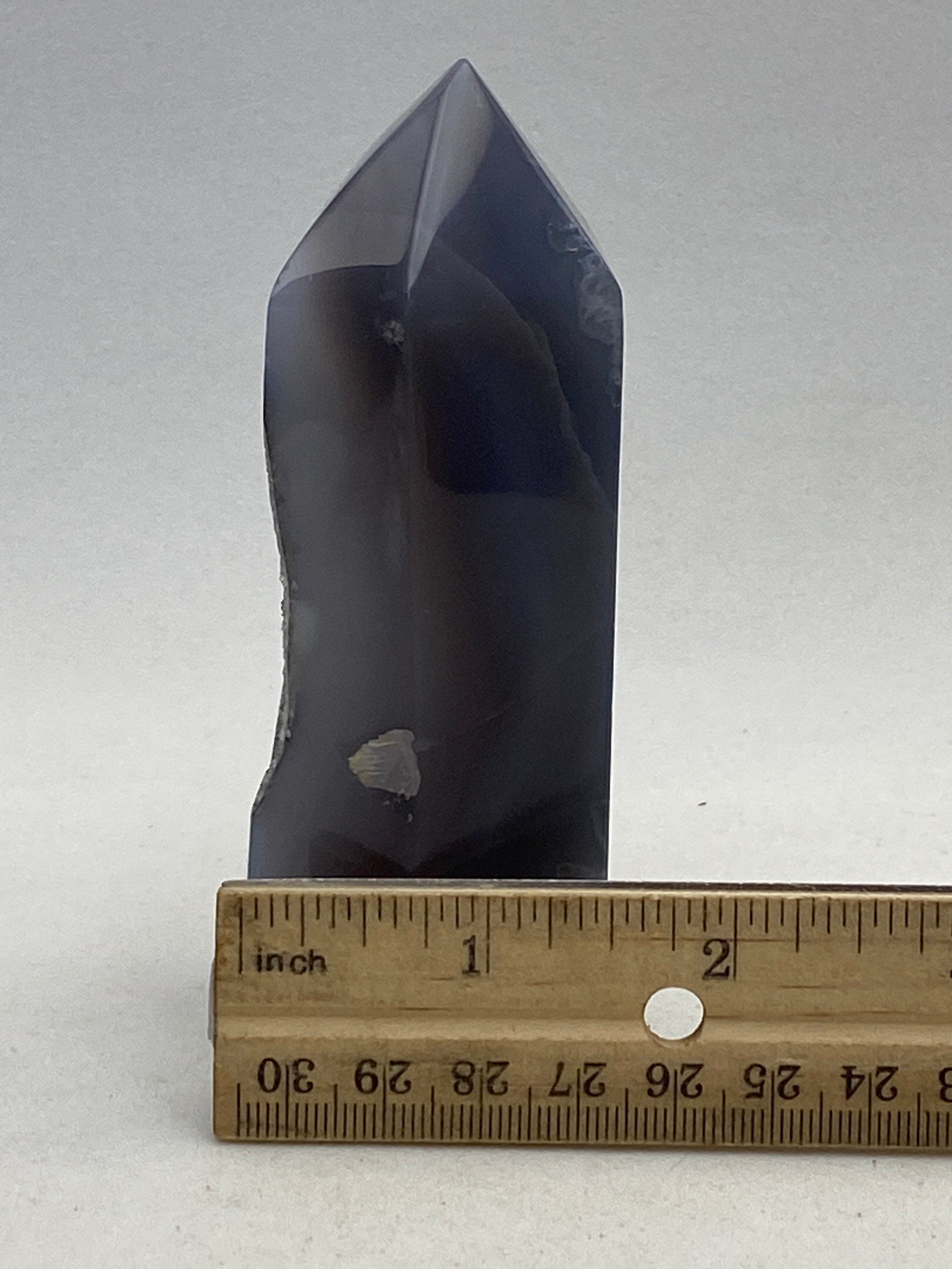 Agate geode obelisk