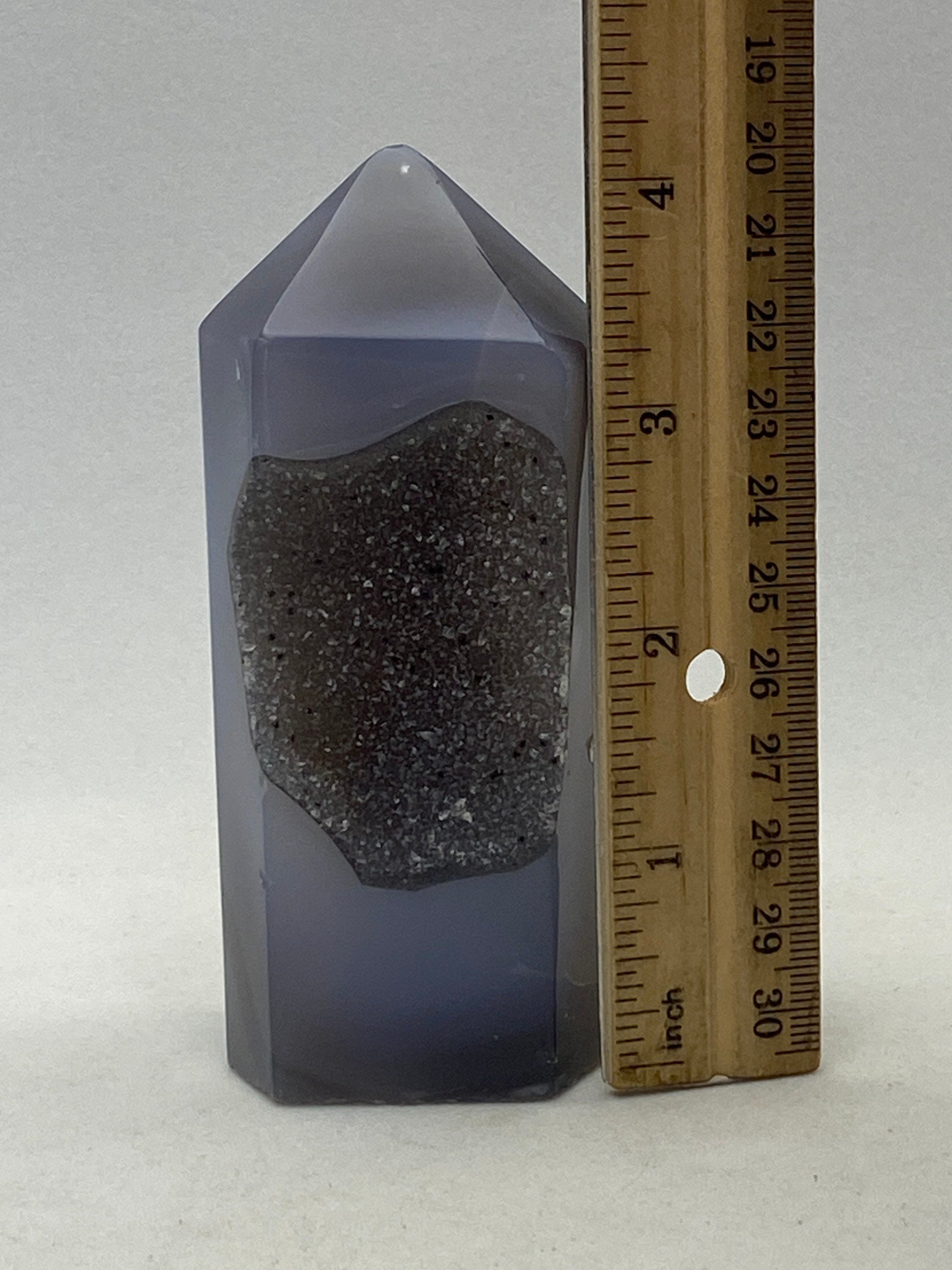 Agate geode obelisk