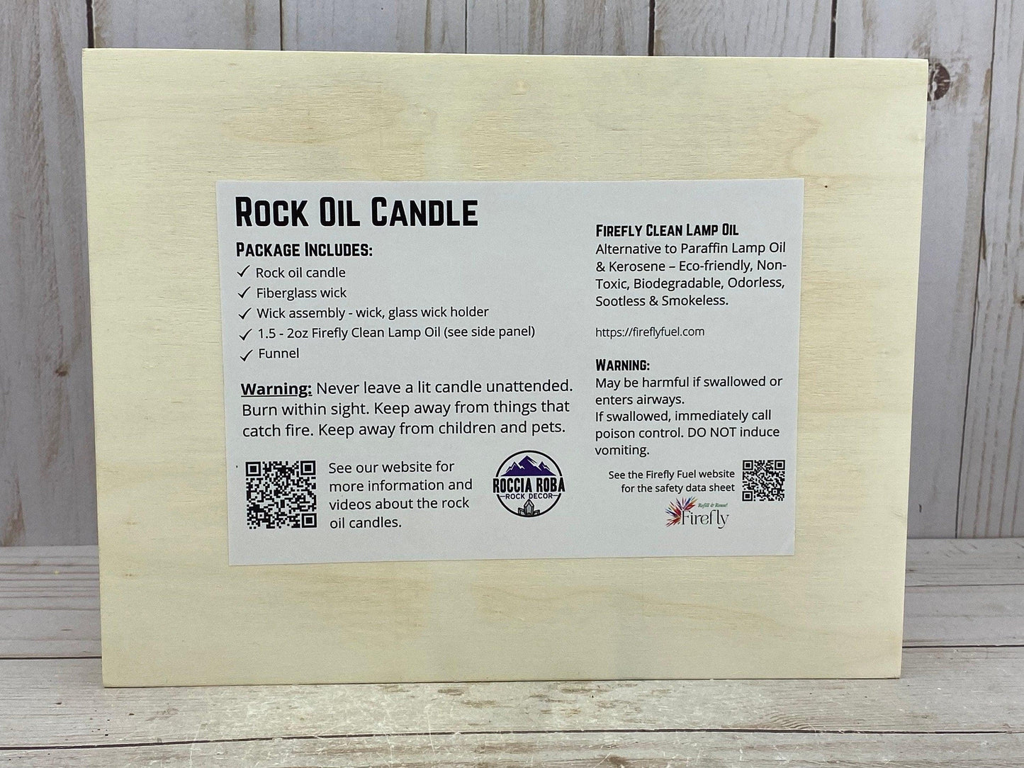 Rock oil candle kit - green quartz - RocciaRoba