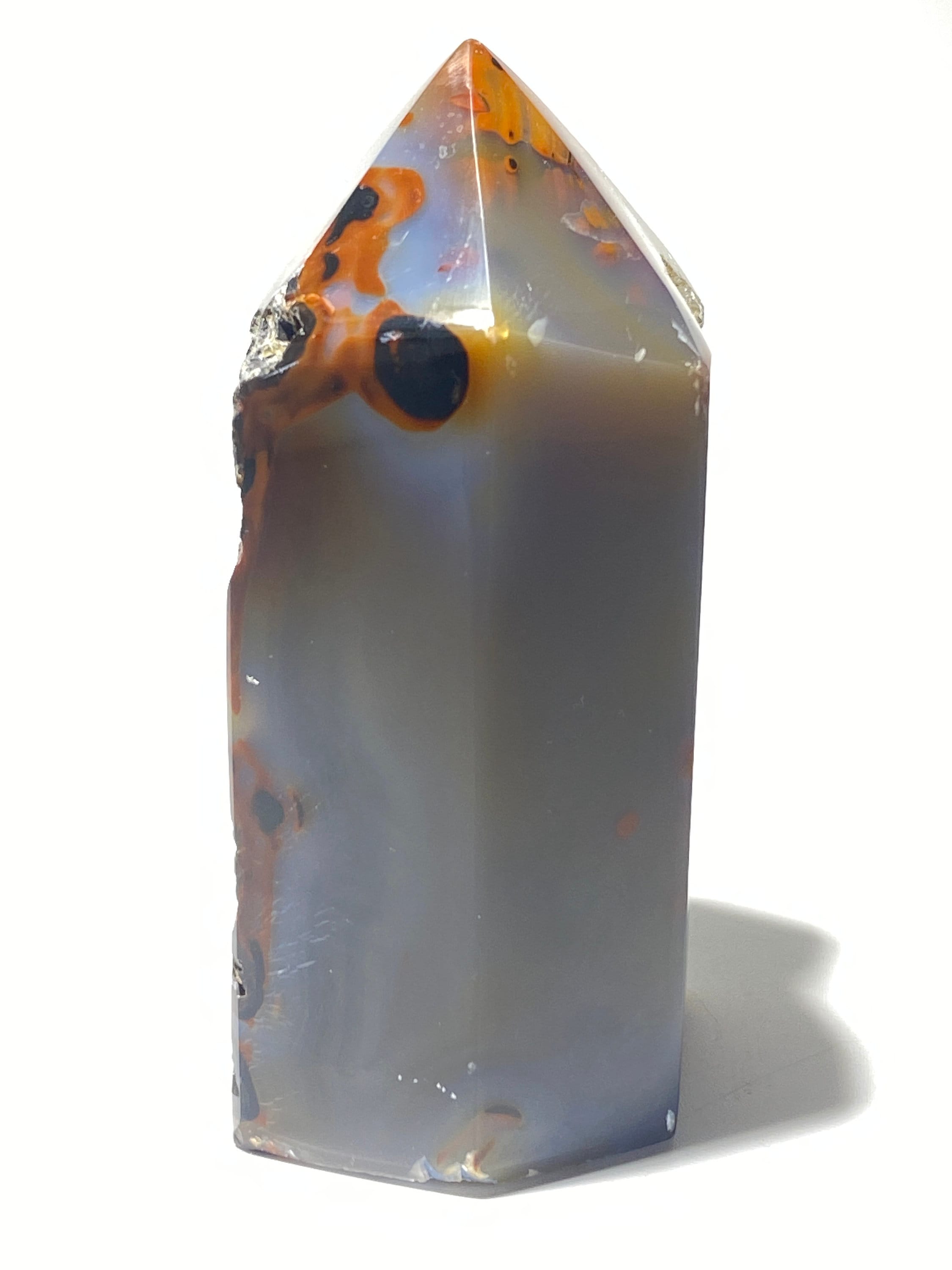 Agate geode obelisk