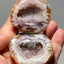Hinged geode ring box, natural undyed extra quality geode