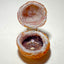Hinged geode ring box, natural undyed extra quality geode