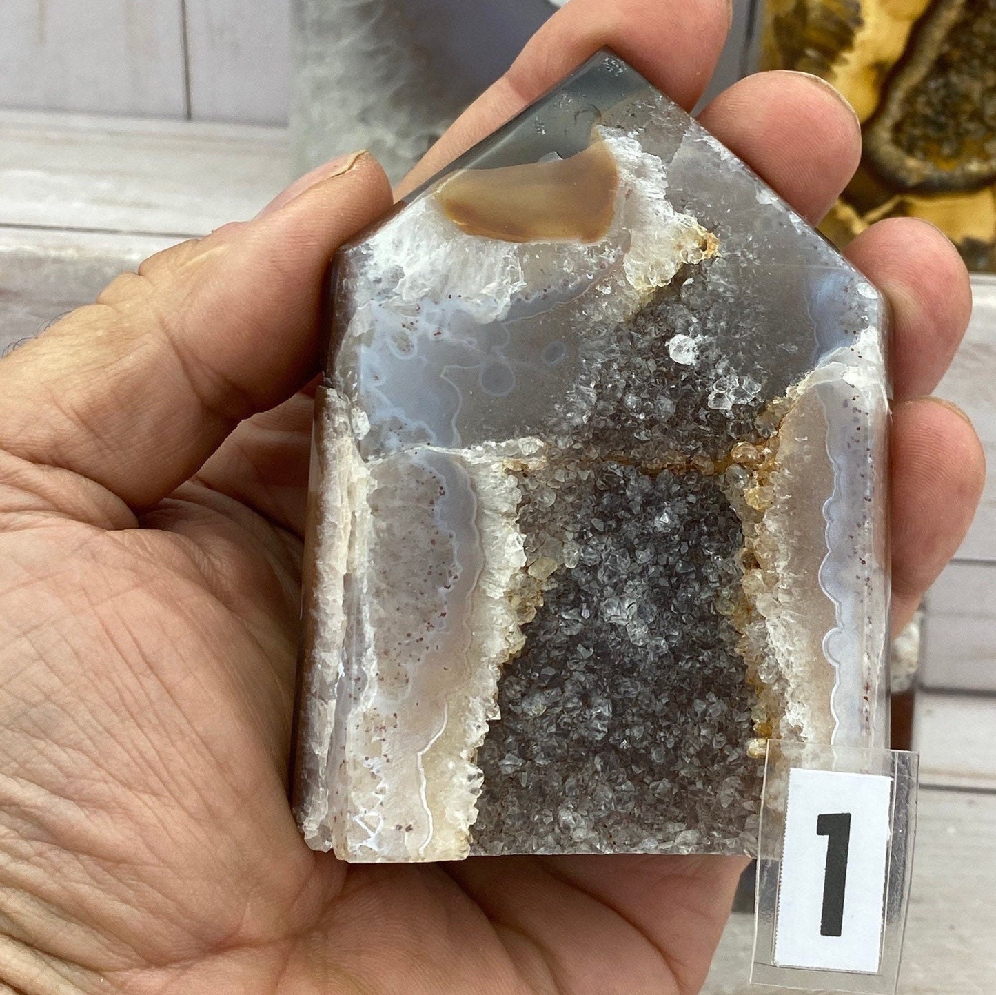 Large Druzy Agate Tower - YOU PICK