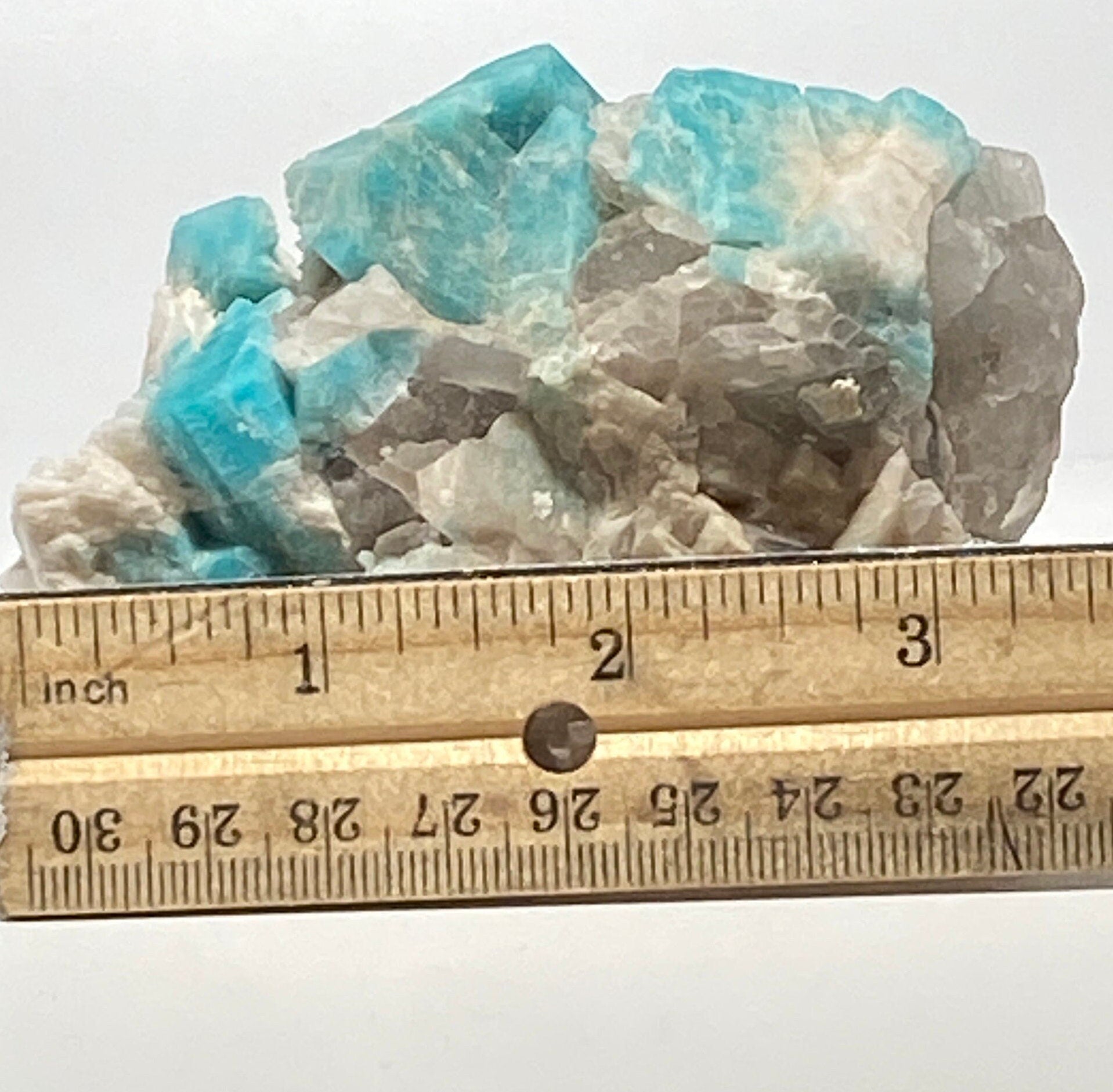 Amazonite crystal with smoky quartz | colorado amazonite, colorado decor,, amazonite crystal, amazonstone, rock lover, rock collector