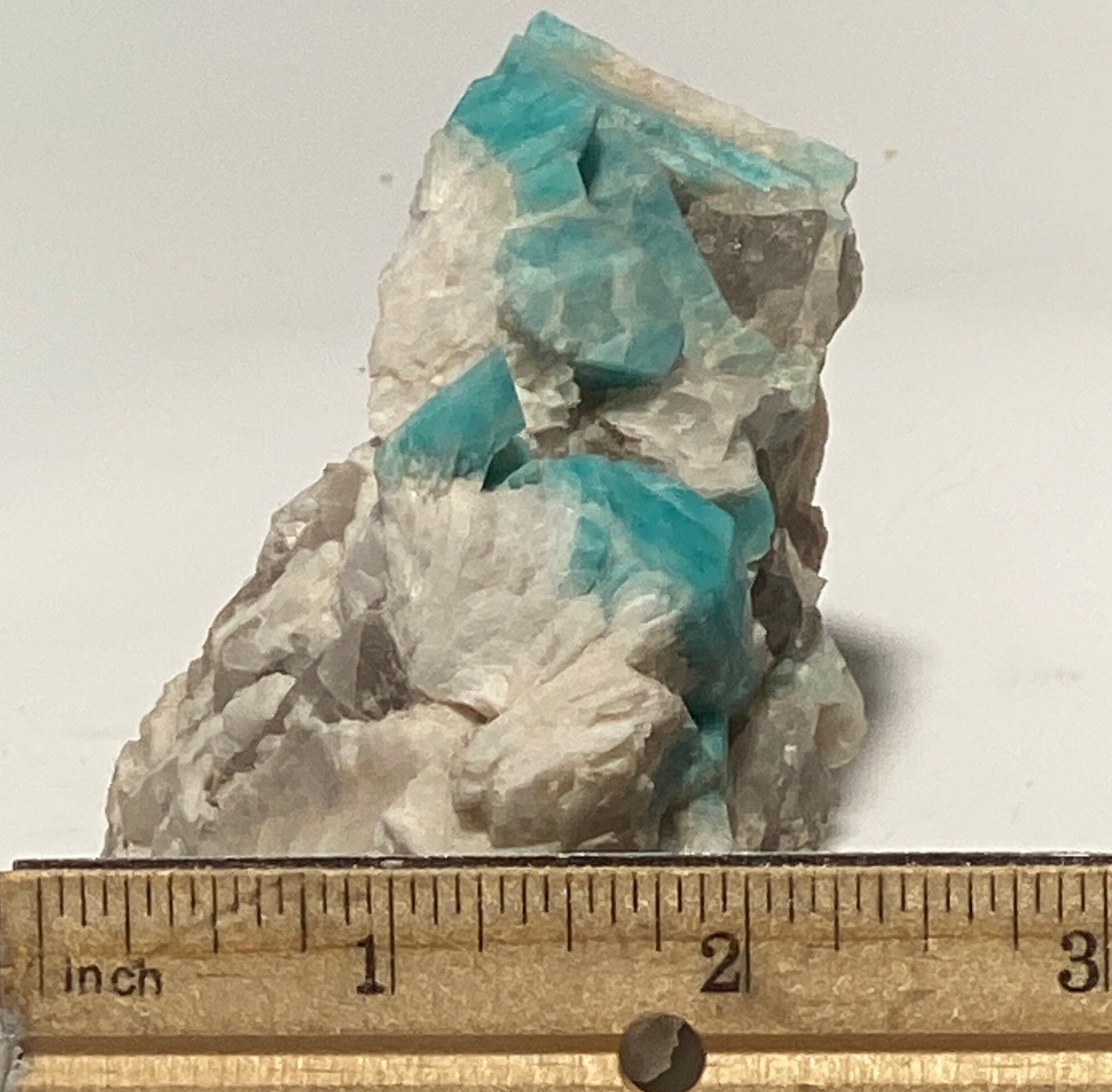 Amazonite crystal with smoky quartz | colorado amazonite, colorado decor,, amazonite crystal, amazonstone, rock lover, rock collector