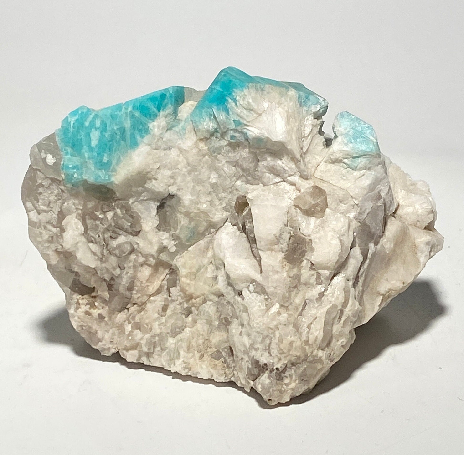 Amazonite crystal with smoky quartz | colorado amazonite, colorado decor,, amazonite crystal, amazonstone, rock lover, rock collector