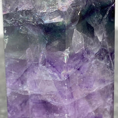 Rainbow fluorite crystal obelisk