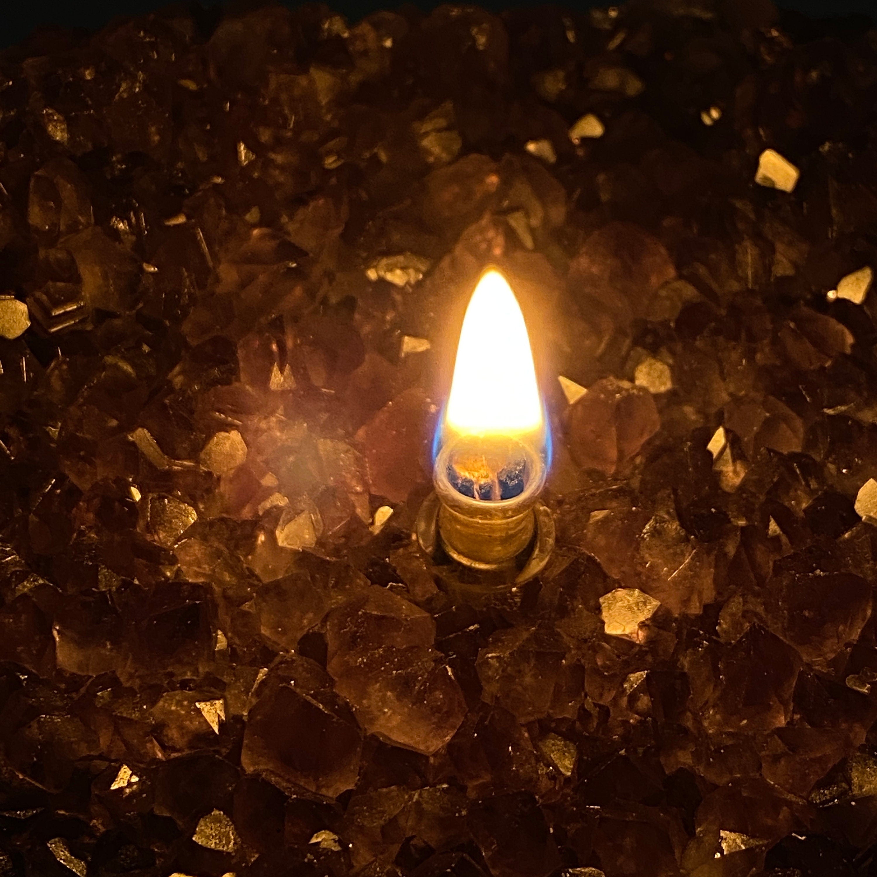 Rock oil candle, Amethyst geode