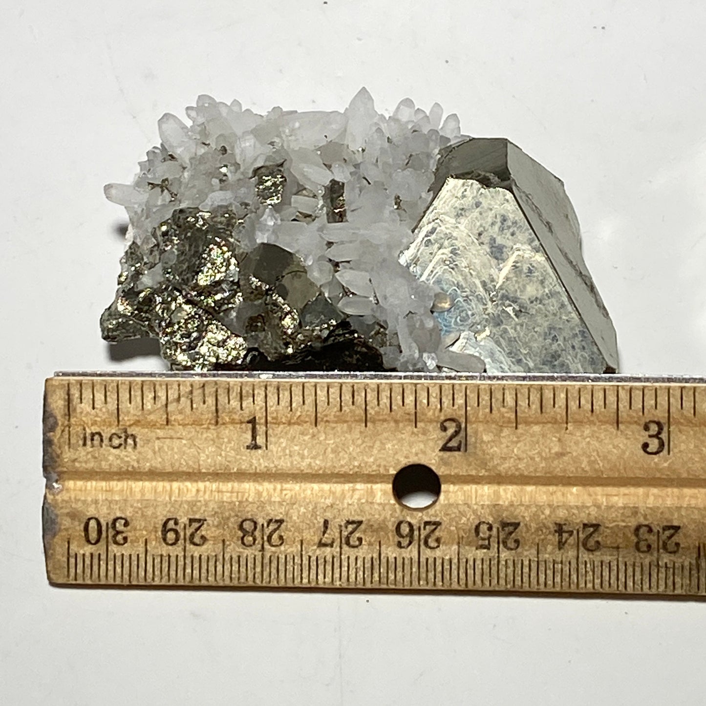 Peruvian Pyrite with Quartz Crystals | Great Peru Mineral for a rock collection or great gift for a rock lover