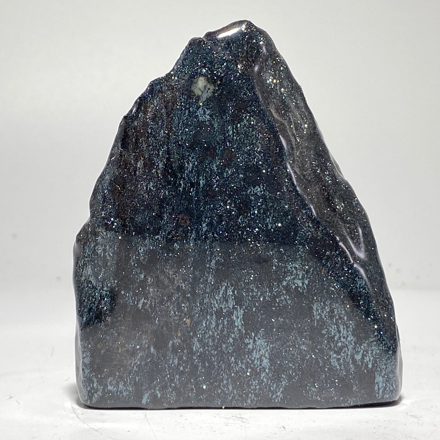 Specular Hematite freestanding cut base | iron ore, michigan iron ore, specularite, rock decor, michigan hematite, specularite specimen