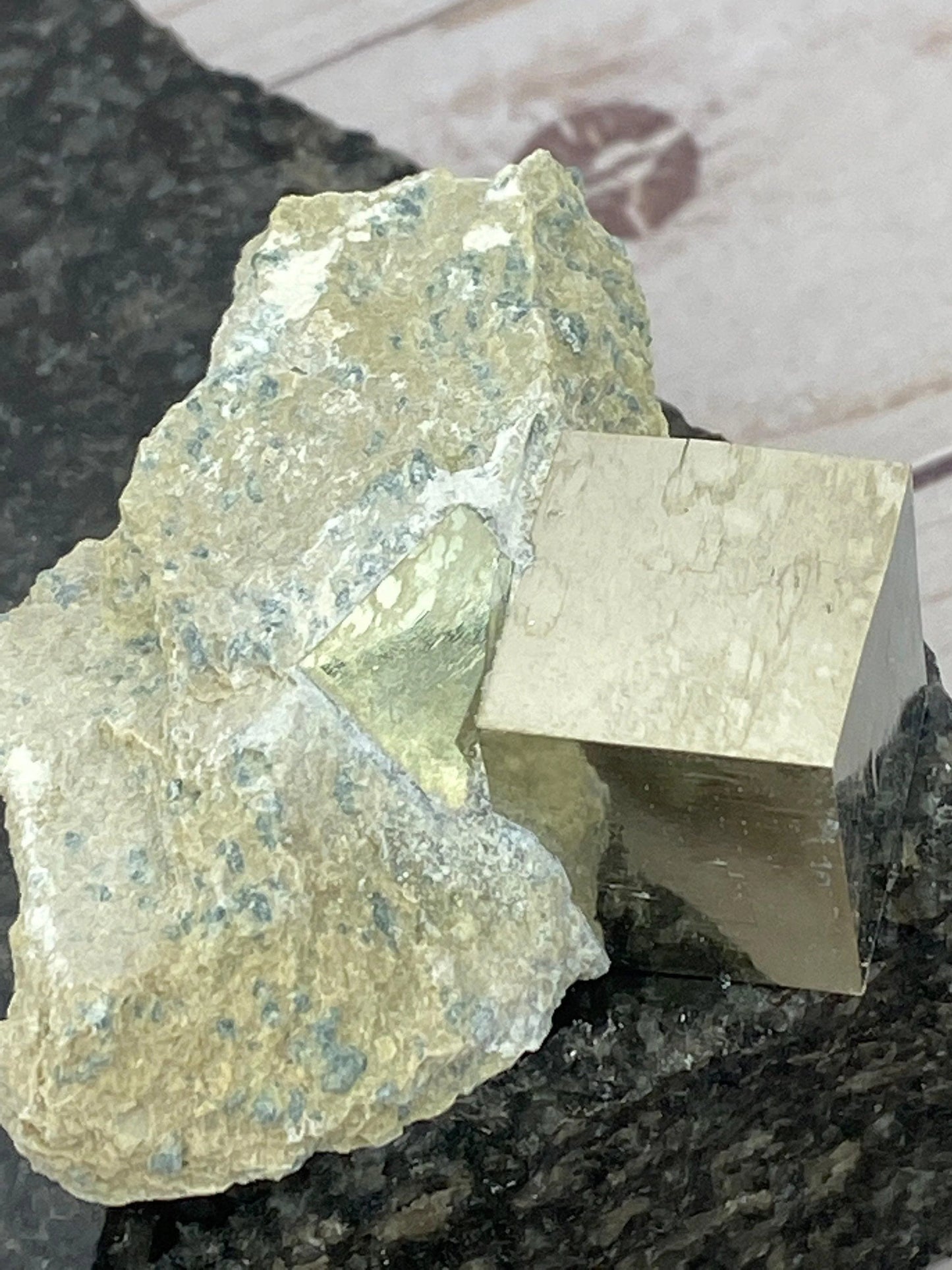 Small pyrite cube crystals from Navajun Spain - RocciaRoba