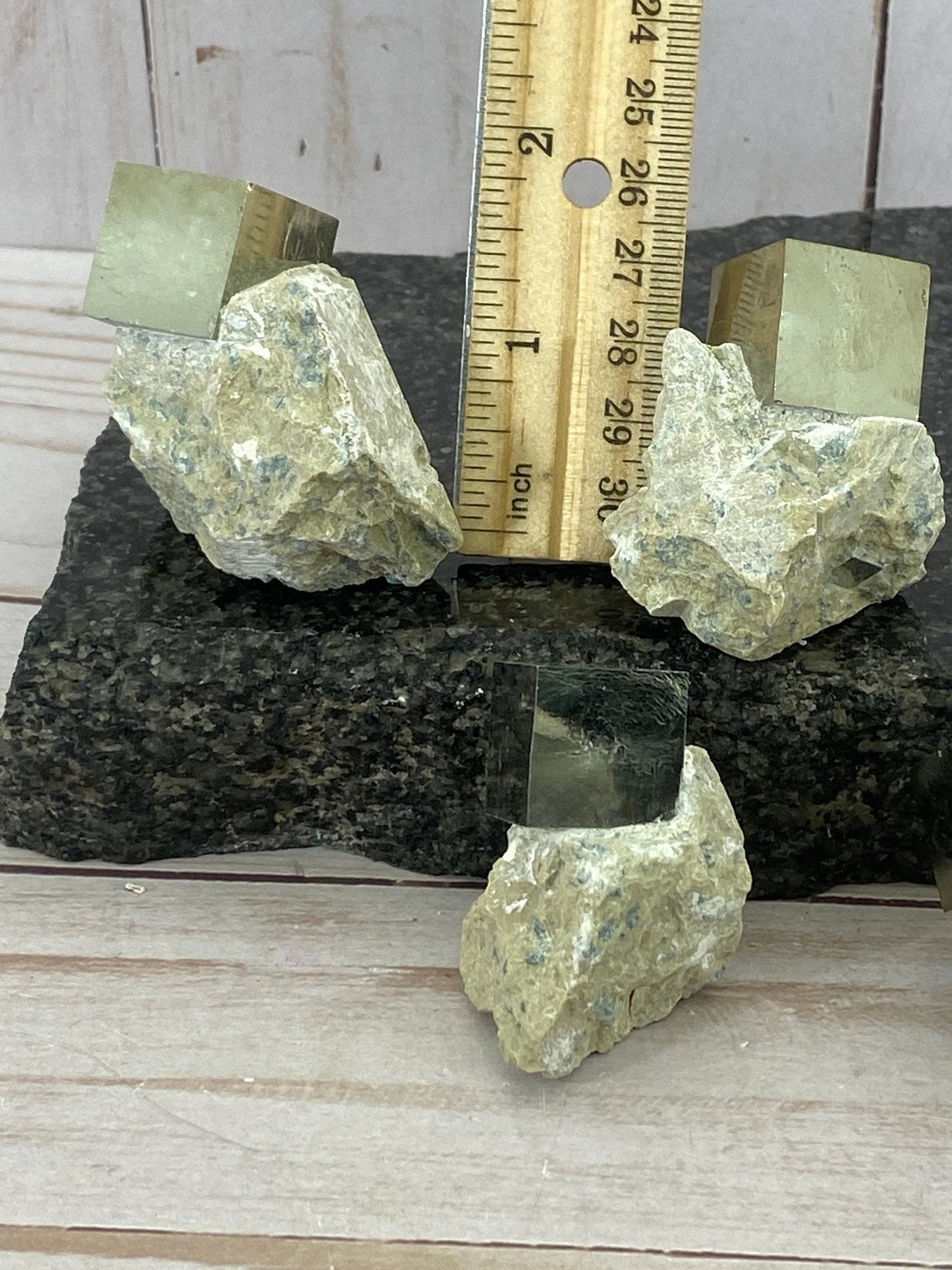 Small pyrite cube crystals from Navajun Spain - RocciaRoba